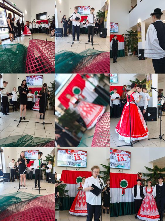 Közös műsorral emlékeztünk meg a forradalom és szabadságharc eseményeiről, hőseiről. 